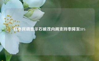 日本民调显示石破茂内阁支持率降至31%