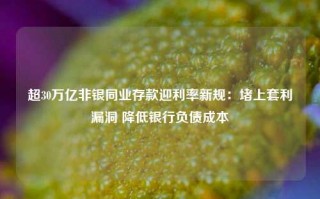 超30万亿非银同业存款迎利率新规：堵上套利漏洞 降低银行负债成本