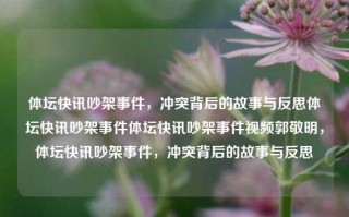 体坛快讯吵架事件，冲突背后的故事与反思体坛快讯吵架事件体坛快讯吵架事件视频郭敬明，体坛快讯吵架事件，冲突背后的故事与反思，体坛快讯吵架事件，冲突背后的故事与反思