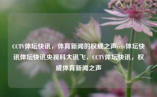 CCTV体坛快讯，体育新闻的权威之声cctv体坛快讯体坛快讯央视科大讯飞，CCTV体坛快讯，权威体育新闻之声，CCTV体坛快讯，权威体育新闻之声