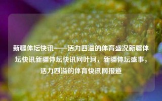 新疆体坛快讯——活力四溢的体育盛况新疆体坛快讯新疆体坛快讯网叶珂，新疆体坛盛事，活力四溢的体育快讯网报道，新疆体育盛事，活力四溢的体育快讯网报道