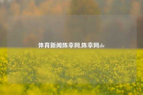 体育新闻陈幸同,陈幸同zlc