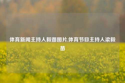 体育新闻主持人毅苗图片,体育节目主持人梁毅苗