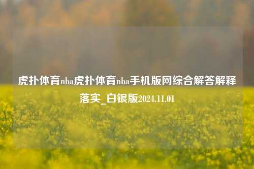 虎扑体育nba虎扑体育nba手机版网综合解答解释落实_白银版2024.11.01