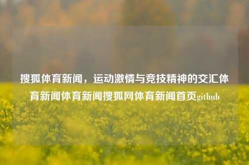 搜狐体育新闻，运动激情与竞技精神的交汇体育新闻体育新闻搜狐网体育新闻首页github