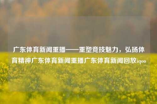 广东体育新闻重播——重塑竞技魅力，弘扬体育精神广东体育新闻重播广东体育新闻回放iqoo