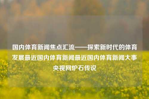 国内体育新闻焦点汇流——探索新时代的体育发展最近国内体育新闻最近国内体育新闻大事央视网炉石传说