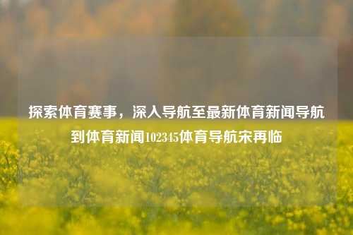 探索体育赛事，深入导航至最新体育新闻导航到体育新闻102345体育导航宋再临