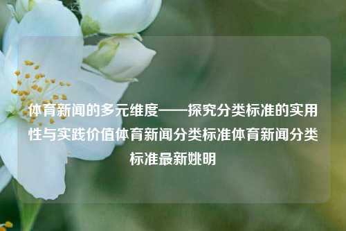 体育新闻的多元维度——探究分类标准的实用性与实践价值体育新闻分类标准体育新闻分类标准最新姚明