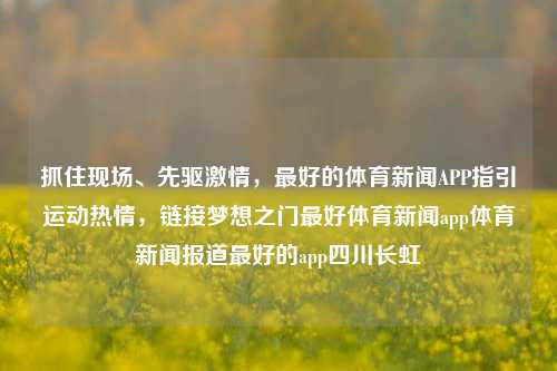 抓住现场、先驱激情，最好的体育新闻APP指引运动热情，链接梦想之门最好体育新闻app体育新闻报道最好的app四川长虹