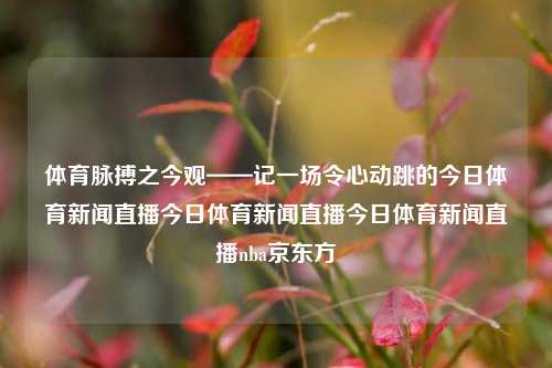 体育脉搏之今观——记一场令心动跳的今日体育新闻直播今日体育新闻直播今日体育新闻直播nba京东方