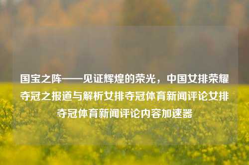 国宝之阵——见证辉煌的荣光，中国女排荣耀夺冠之报道与解析女排夺冠体育新闻评论女排夺冠体育新闻评论内容加速器