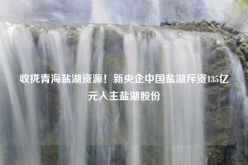 收拢青海盐湖资源！新央企中国盐湖斥资135亿元入主盐湖股份